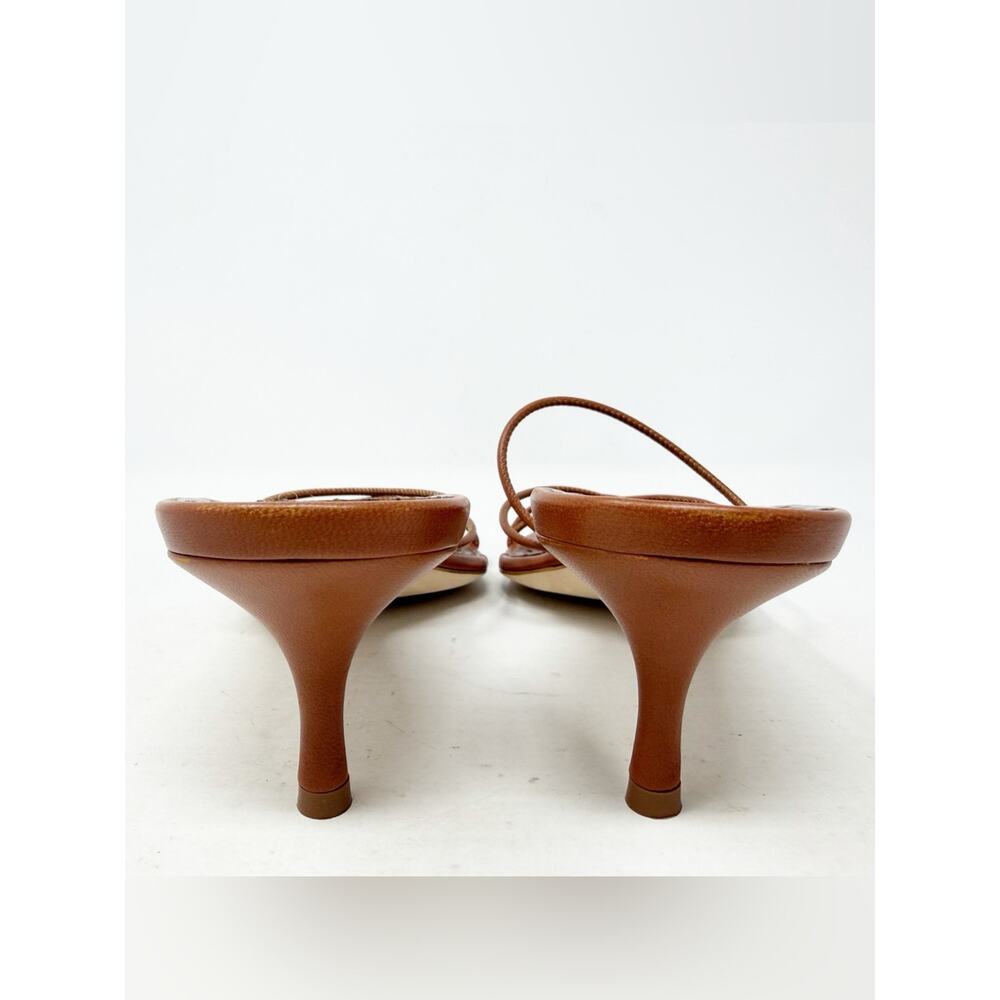 Manolo Blahnik Ninfemu Leather Strappy Sandals Womens Size EU 38.5 - Picture 6 of 9